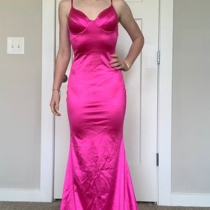 Hot Pink Prom Dress